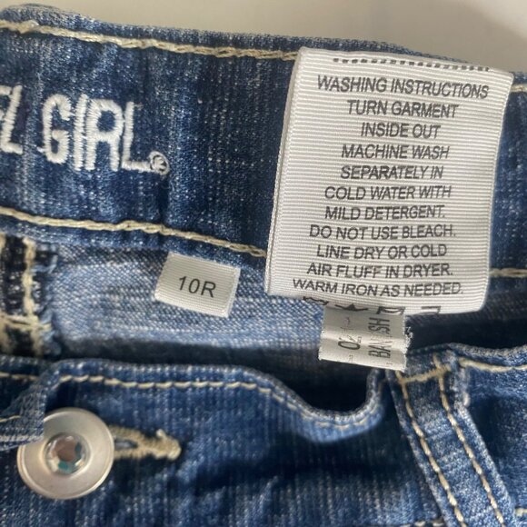 Cruel Girl Bootcut Jeans Girls 10 R Denim Blue Mid Rise Western Cowgirl Rodeo - Picture 3 of 11